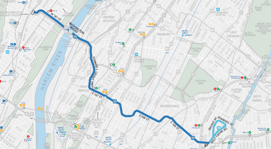Final Plan Bx35 Local Bronx Bus